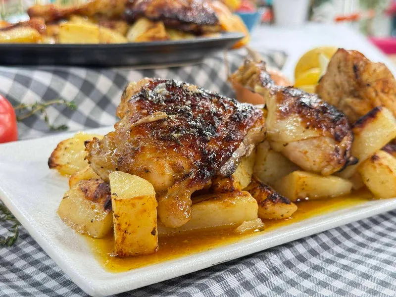 Greek Lemon Chicken with Potatoes