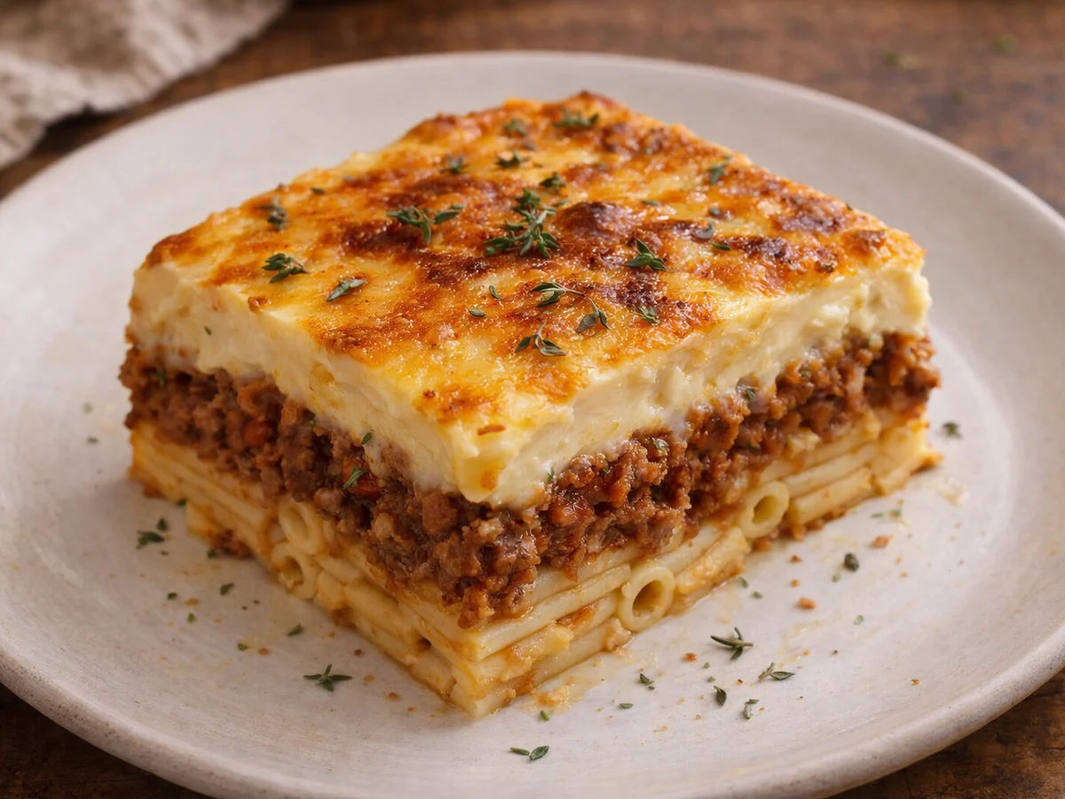 Pastitsio — Classic (weekly) and Lentil (everyday) Version