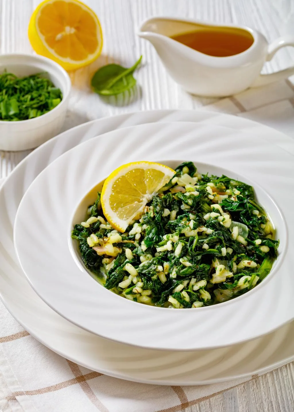 Spinach and Rice (Spanakorizo)